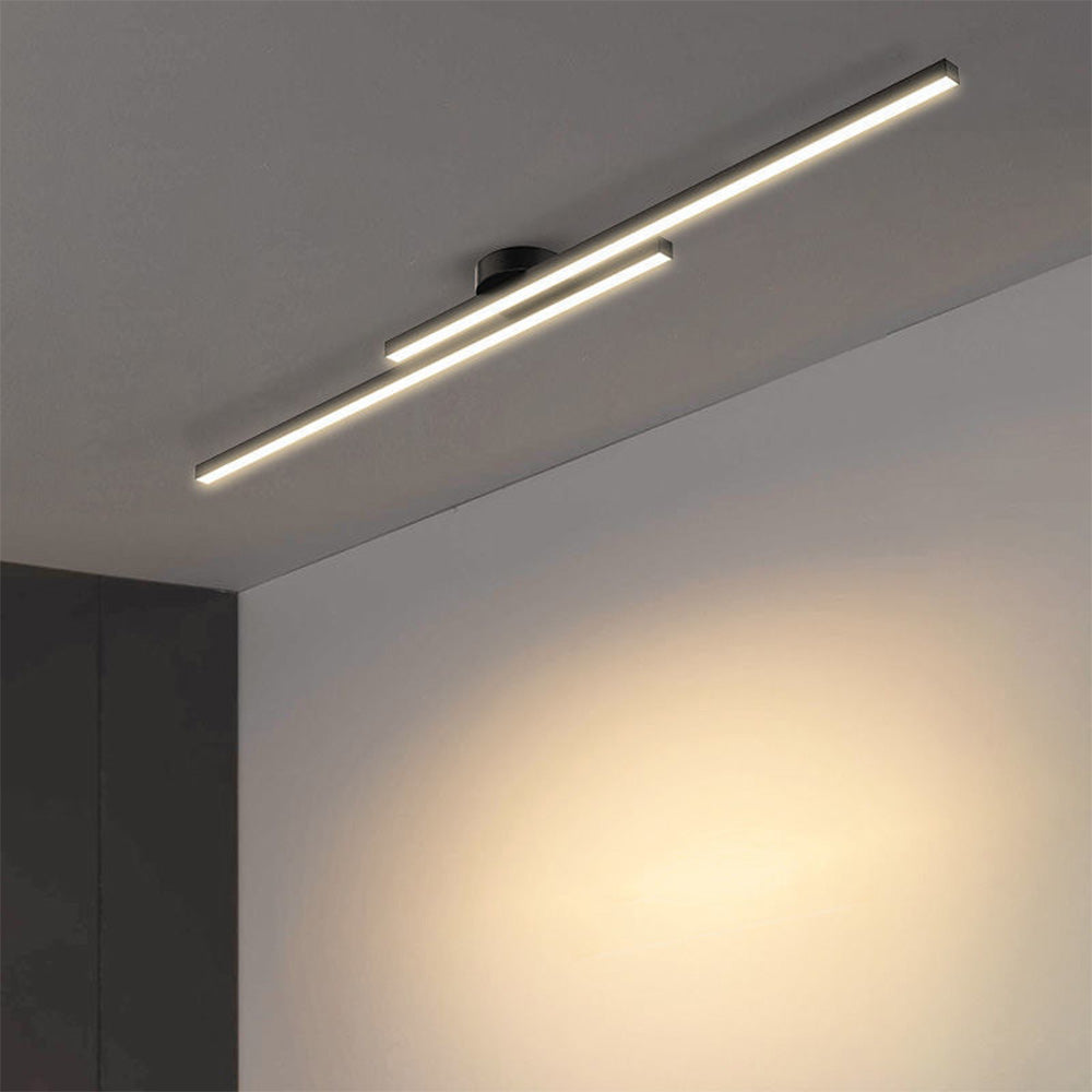 Modern LED Ceiling Light Aluminum Semi Flush