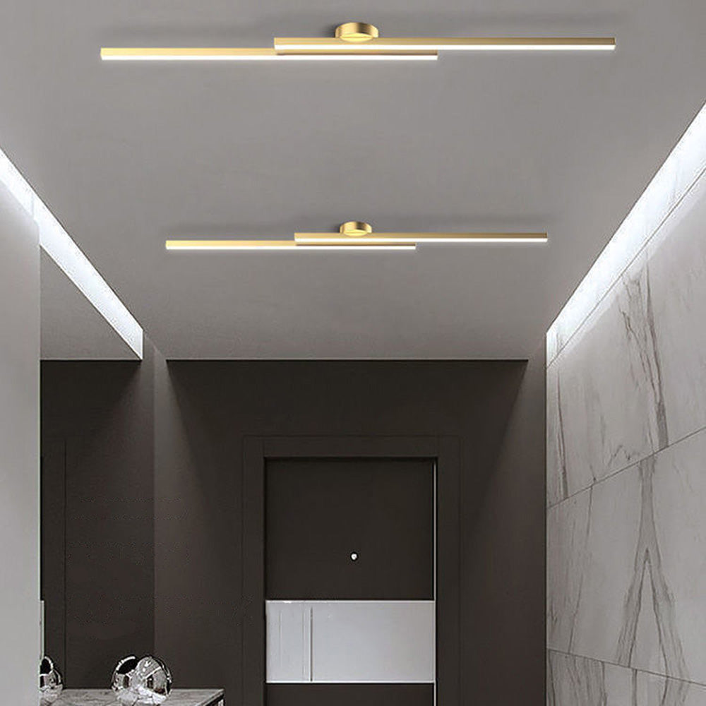 Modern LED Ceiling Light Aluminum Semi Flush