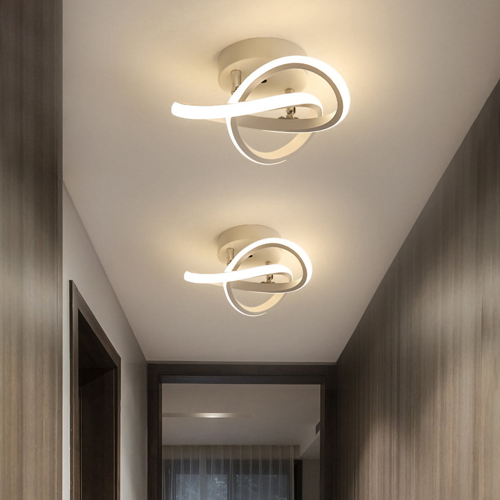 White LED Ceiling Light Round Flush Mount