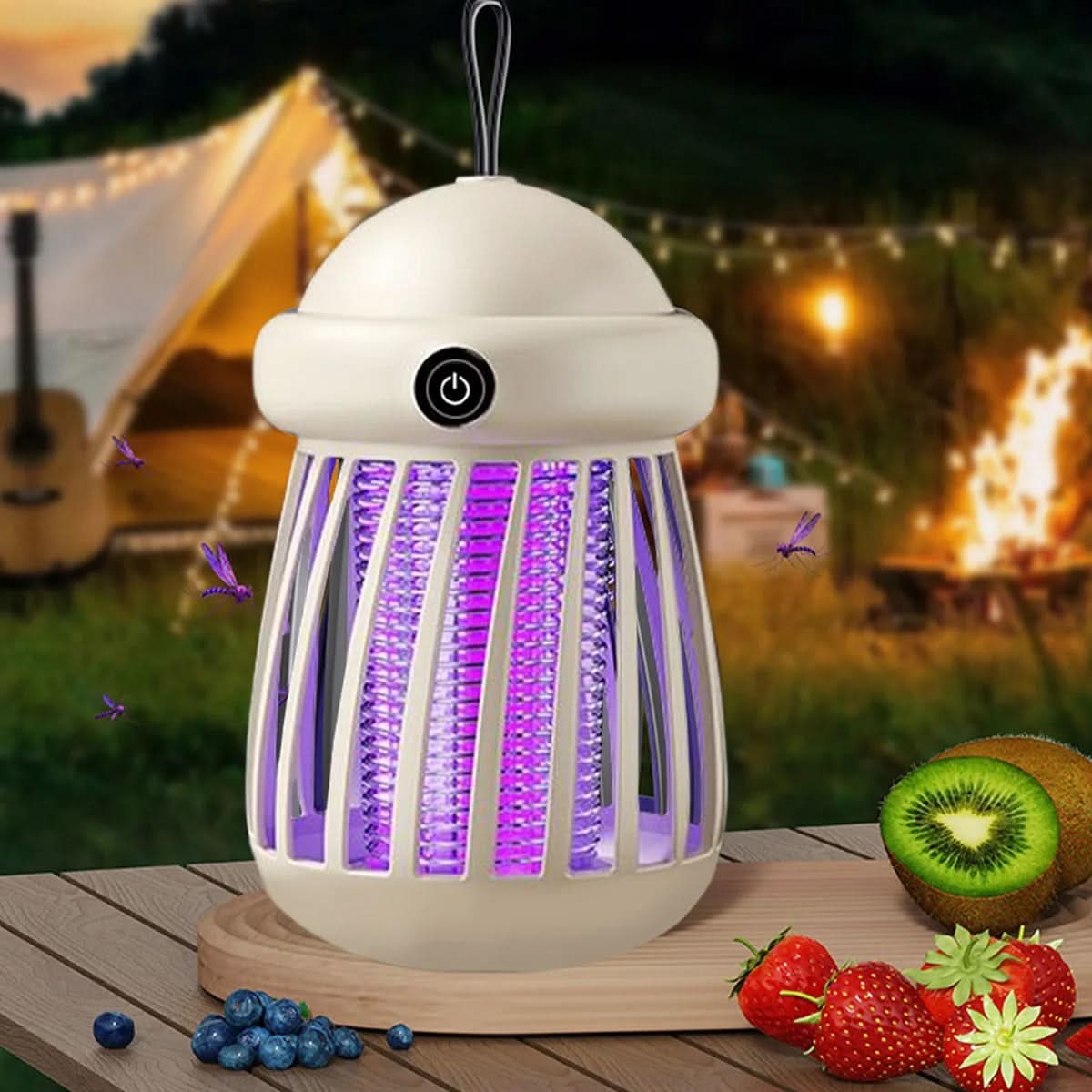 UV Mosquito Killer with 3000V Electric Grid | Rechargeable, Chemical-Free | Quiet Indoor & Outdoor Protection