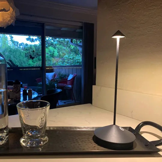 Cordless LED Table Lamp with Rechargeable Battery and Dimmable Light – Portable Indoor and Outdoor Lighting
