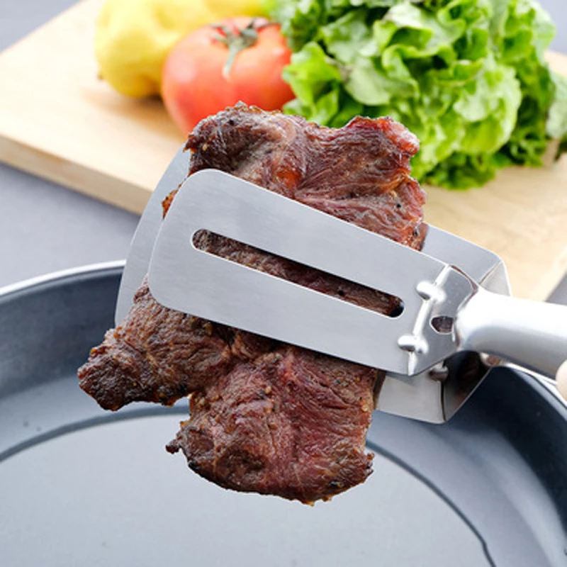 Stainless Steel BBQ Spatula Tongs