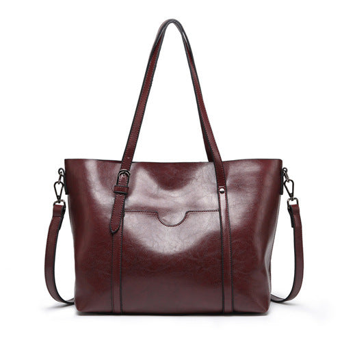 Vegan Leather Tote Bag with a Detachable Crossbody Strap | Carry by Hand, Over the Shoulder or Across the Body