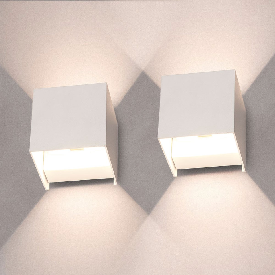 Wireless LED Wall Lights Set of 2