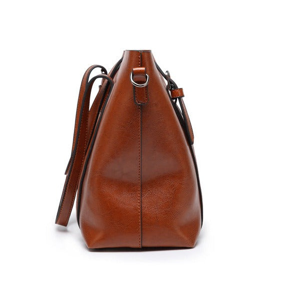 Vegan Leather Tote Bag with a Detachable Crossbody Strap | Carry by Hand, Over the Shoulder or Across the Body
