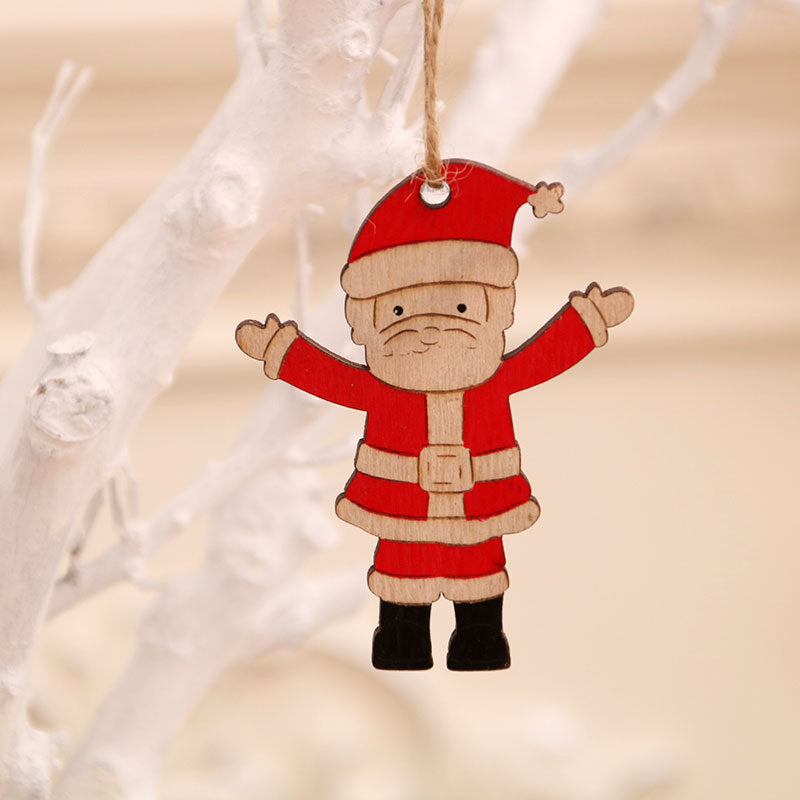 Wooden Snowman Christmas Ornament with a Black Top Hat | Red Scarf and Compact Size | Sustainable Hanging Decorations