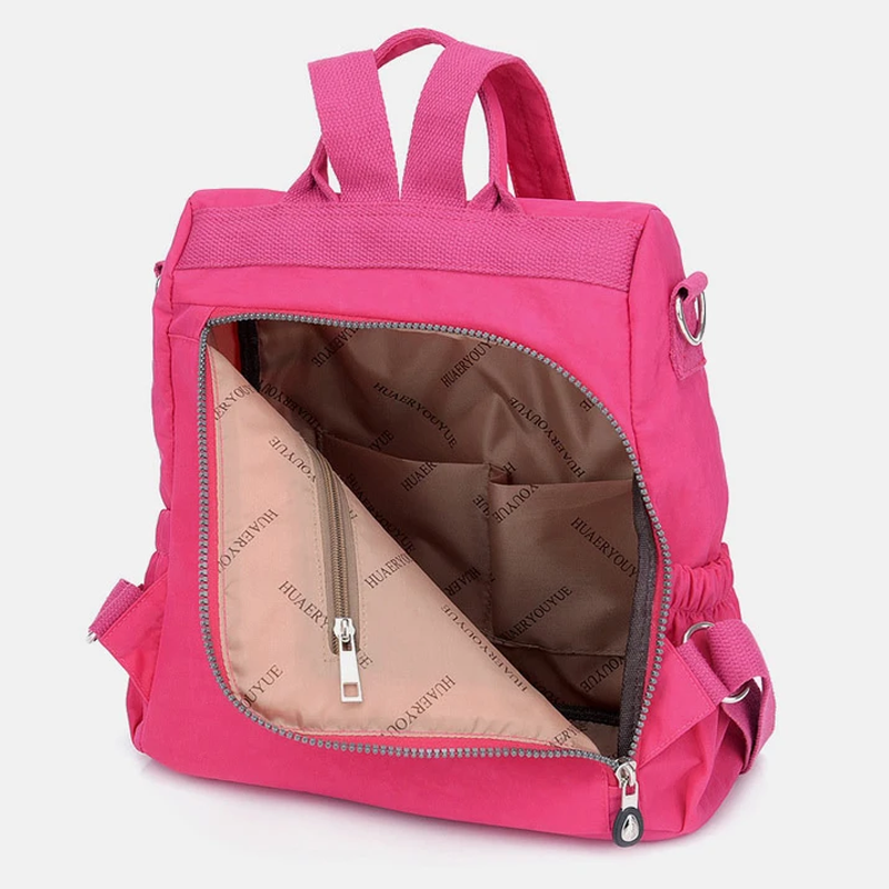 Travel Backpack for Women with Anti Theft Rear Pocket | Zip Main Compartment, Front and Side Pockets | Light Daypack Size