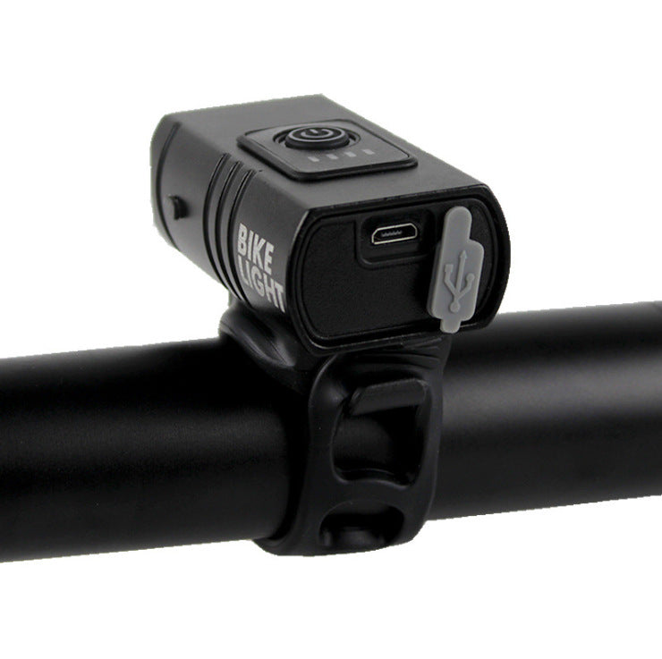 USB Rechargeable Bike Light for Handlebars | 1000 mAh Battery with Six Modes | Doubles as an Emergency Flashlight