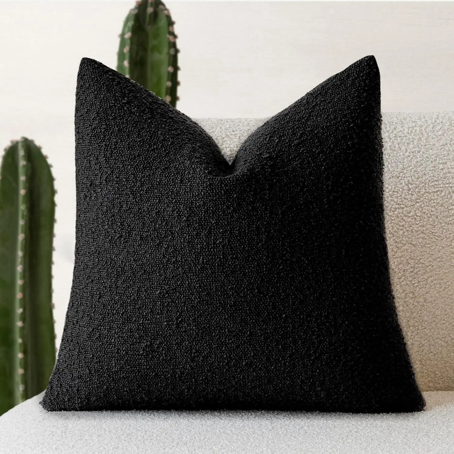 Boucle Cushion Cover 45x45cm Decorative Pillow