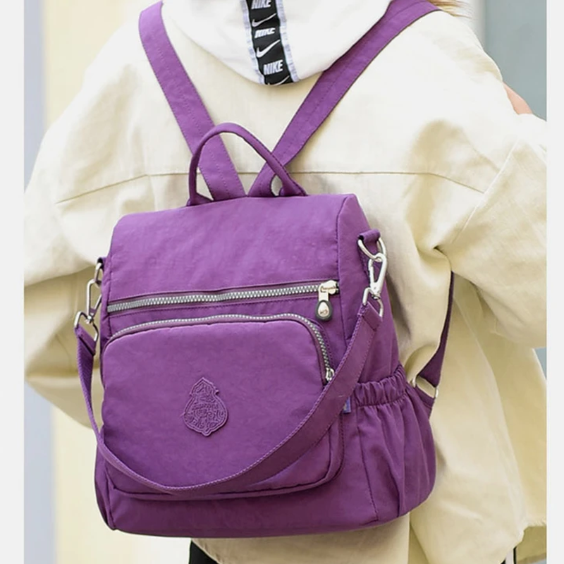 Travel Backpack for Women with Anti Theft Rear Pocket | Zip Main Compartment, Front and Side Pockets | Light Daypack Size