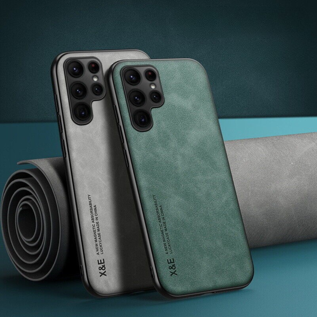 Phone Covers for Samsung Galaxy S Series and Note Models | Raised 1.5 mm Camera Rim, Fine Grip Finish | Magnetic, Four Colors