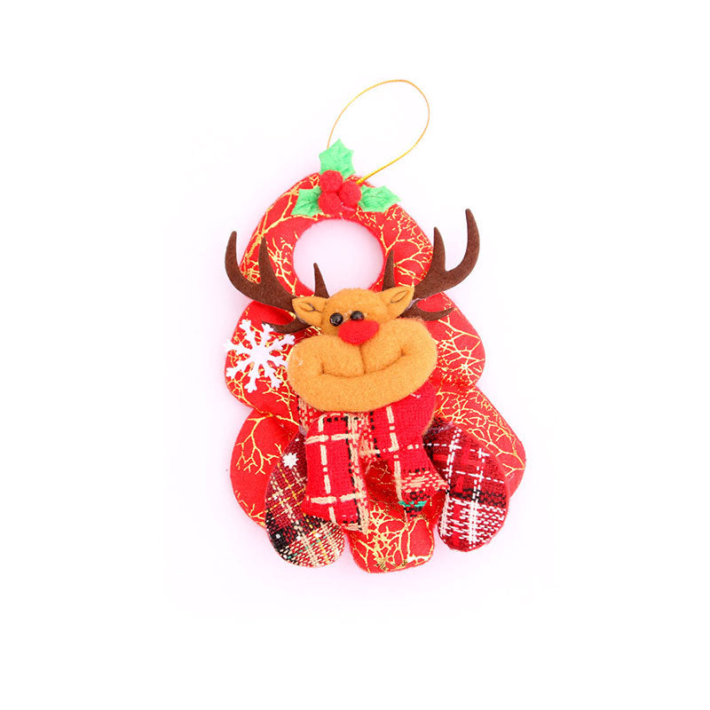 Plush Santa Claus Hanging Ornaments in Red Outfit with Hat and Scarf | Soft Cuddly Character | Christmas Tree Decorations