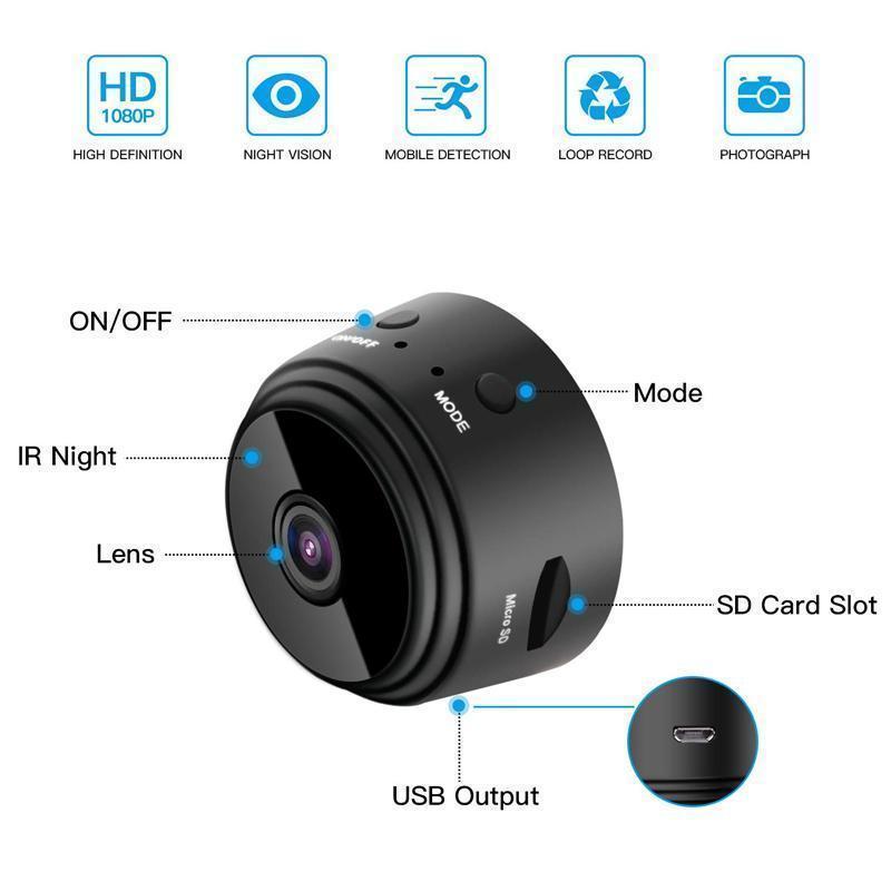 1080p Magnetic Wifi Camera for RV Reverse View and Home Use | 150 Degree Lens, Night Vision, Motion Alerts | 2 Colors