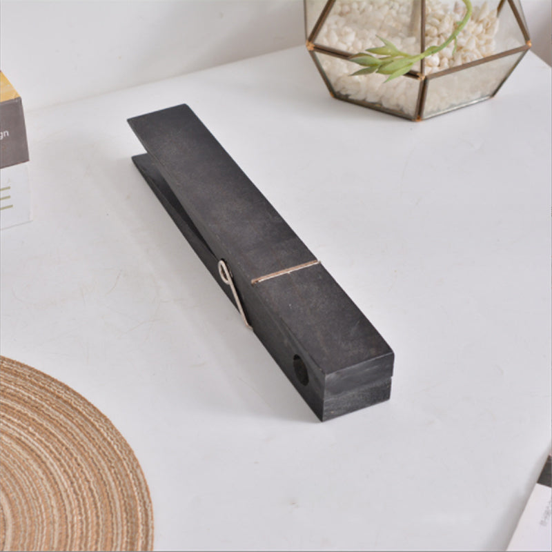 Wooden Clothespin Towel Organizer for the Wall | Spring Clip Holds Firm, No Drilling | Three Sizes, Six Finishes