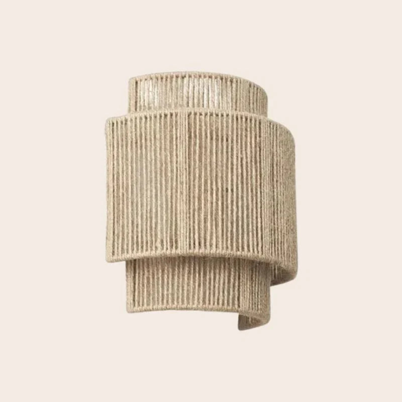 Rattan Wall Lamp Warm Light