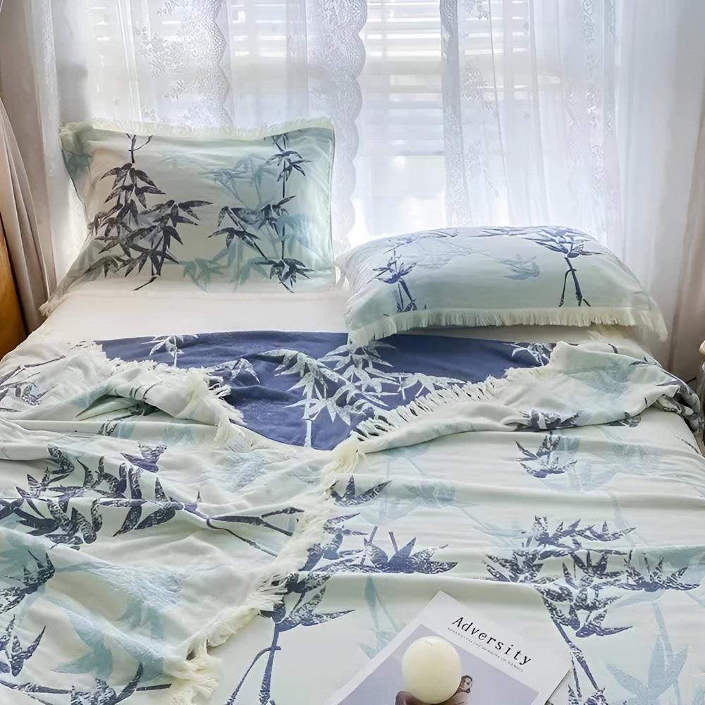 Bamboo Cotton Reversible Jacquard Quilt