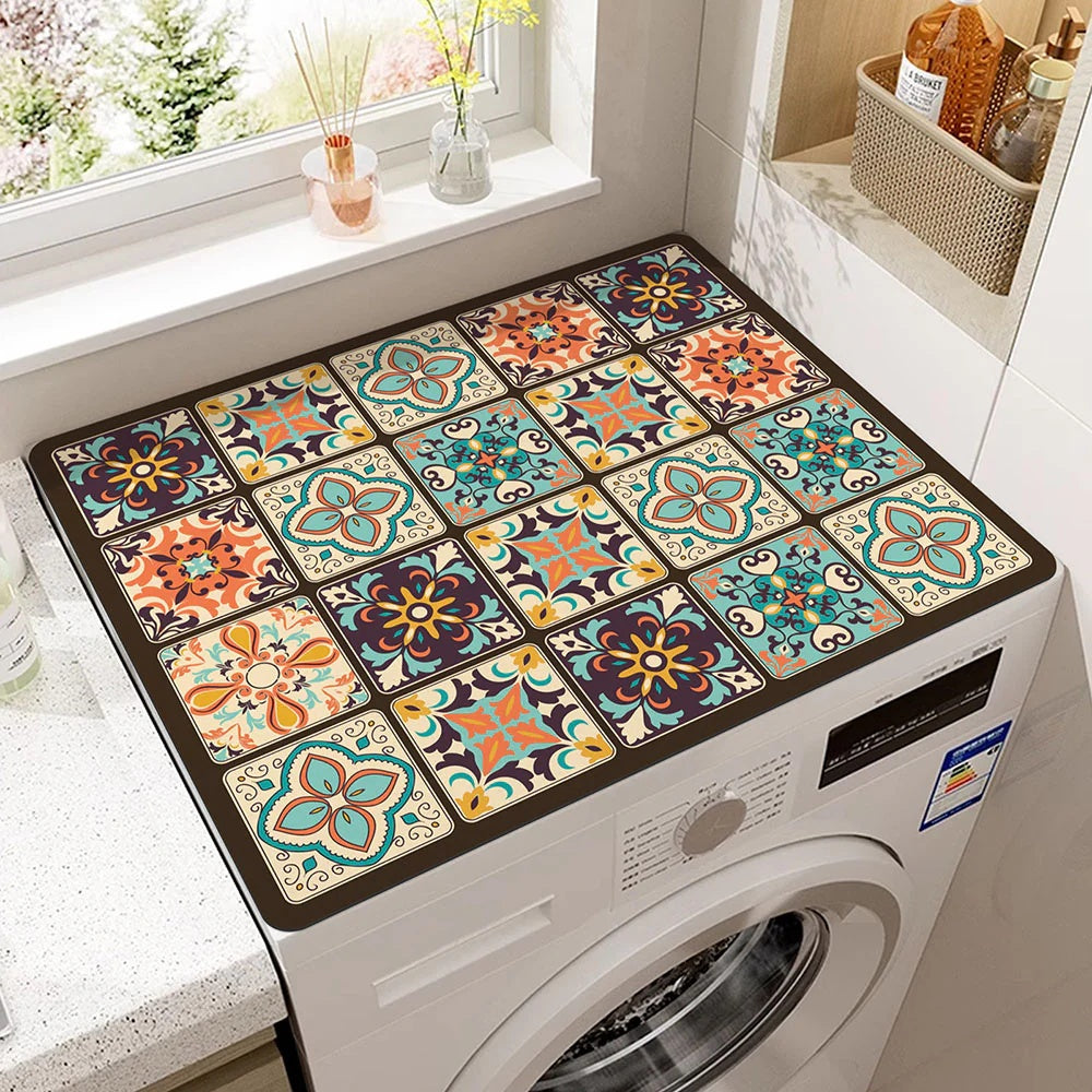 Appliance Top Mat with Mandala Design