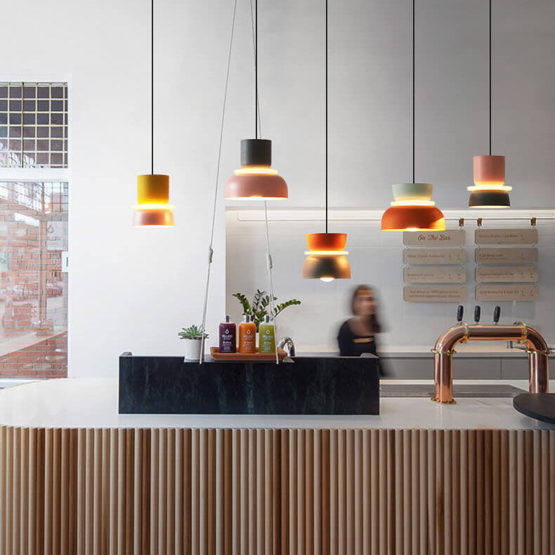 Macaron LED Pendant Light Nordic Color Ceiling Lamp