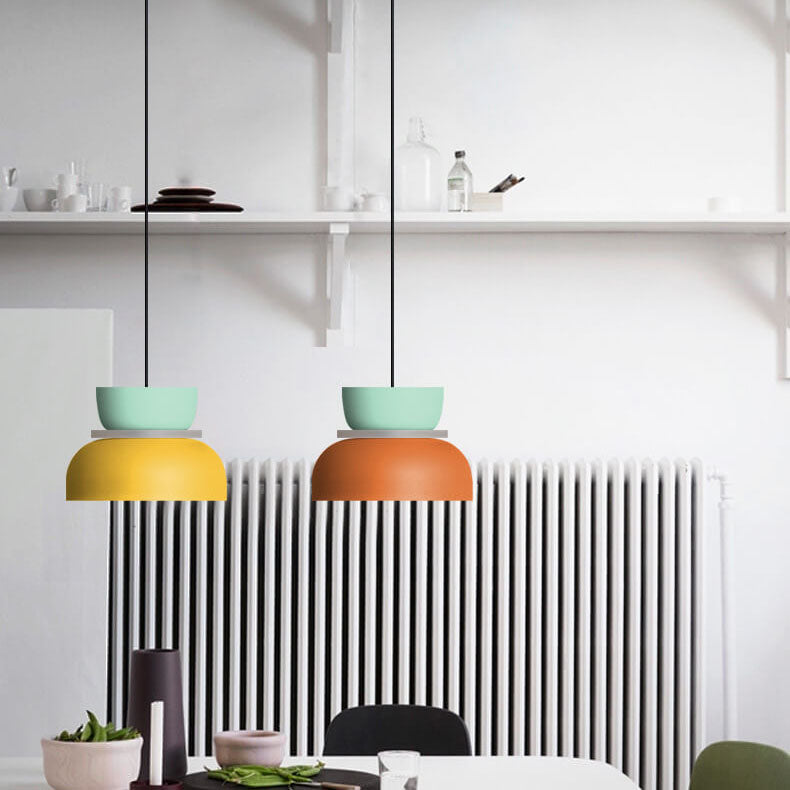 Macaron LED Pendant Light Nordic Color Ceiling Lamp
