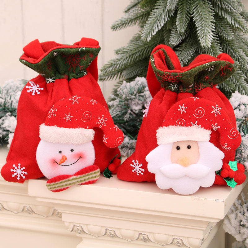 Plush Snowman Gift Bag with Cozy Hat and Scarf | Reusable Sack for Holiday Treats | Festive Christmas Decorations