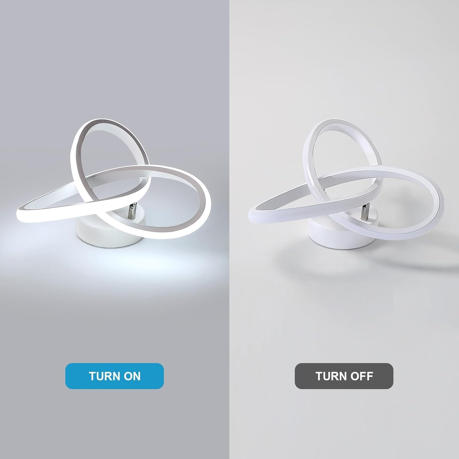White LED Ceiling Light Round Flush Mount