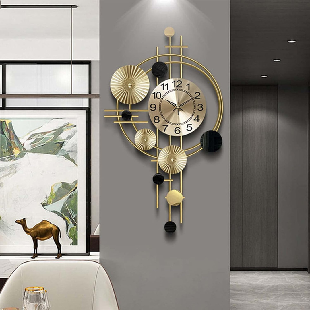 Large Metal Wall Clock