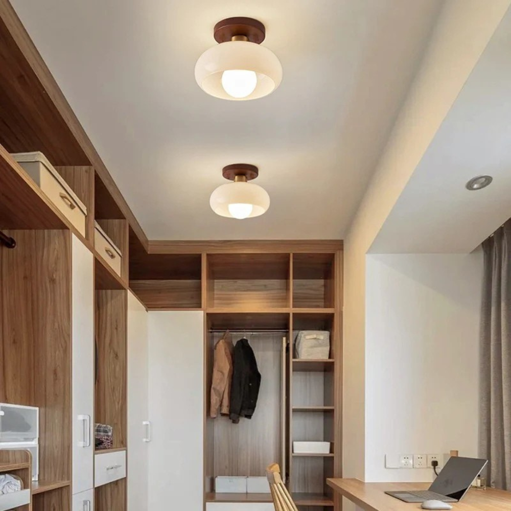 Bauhaus Glass Ceiling Light Flush Mount