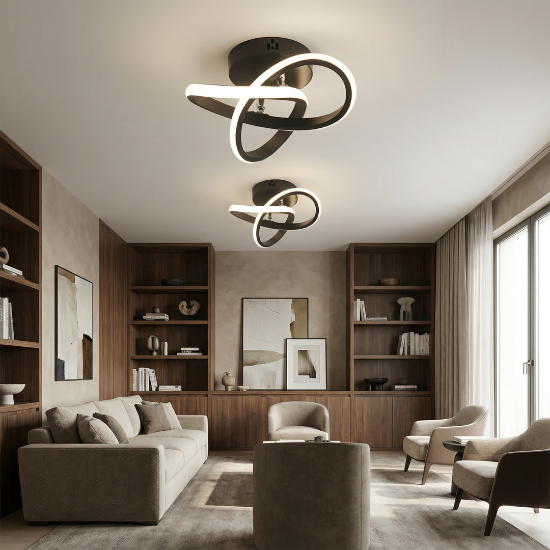 White LED Ceiling Light Round Flush Mount