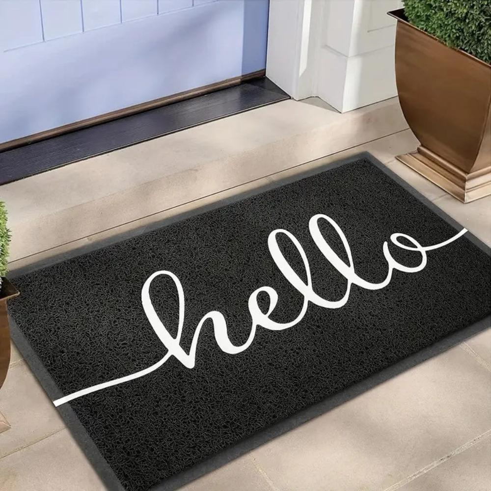 Hello Doormat for Entryway Floor
