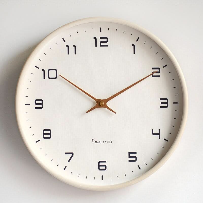 Wooden Wall Clock with Minimalist Scandinavian Design