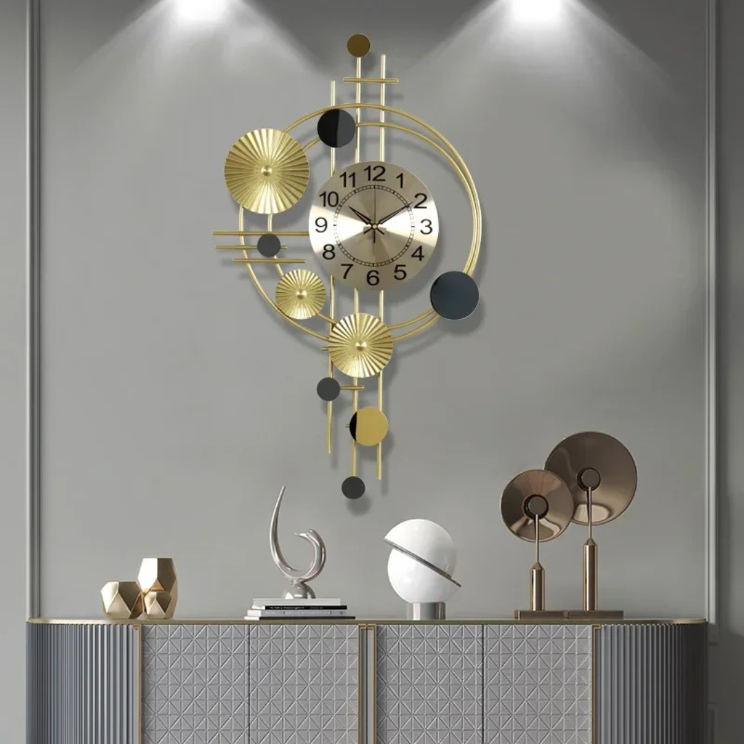 Large Metal Wall Clock