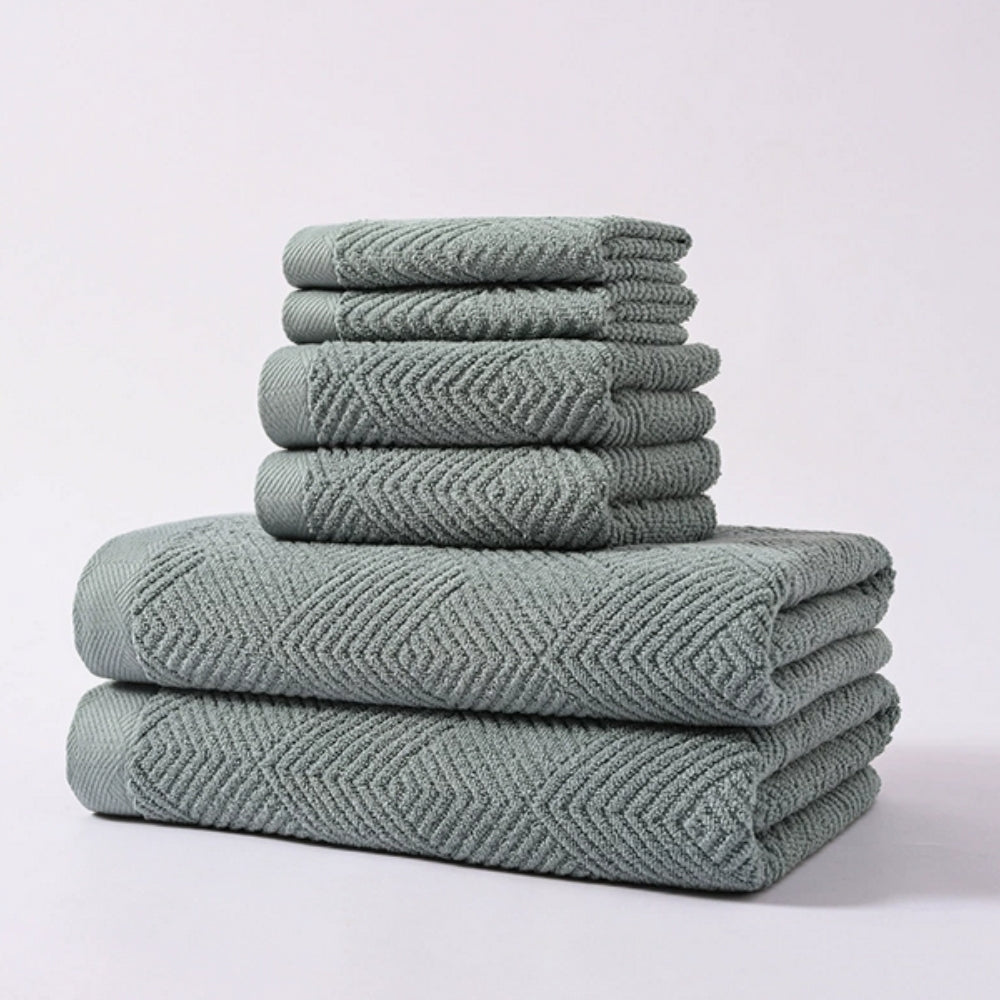 6 Piece Cotton Towel Set