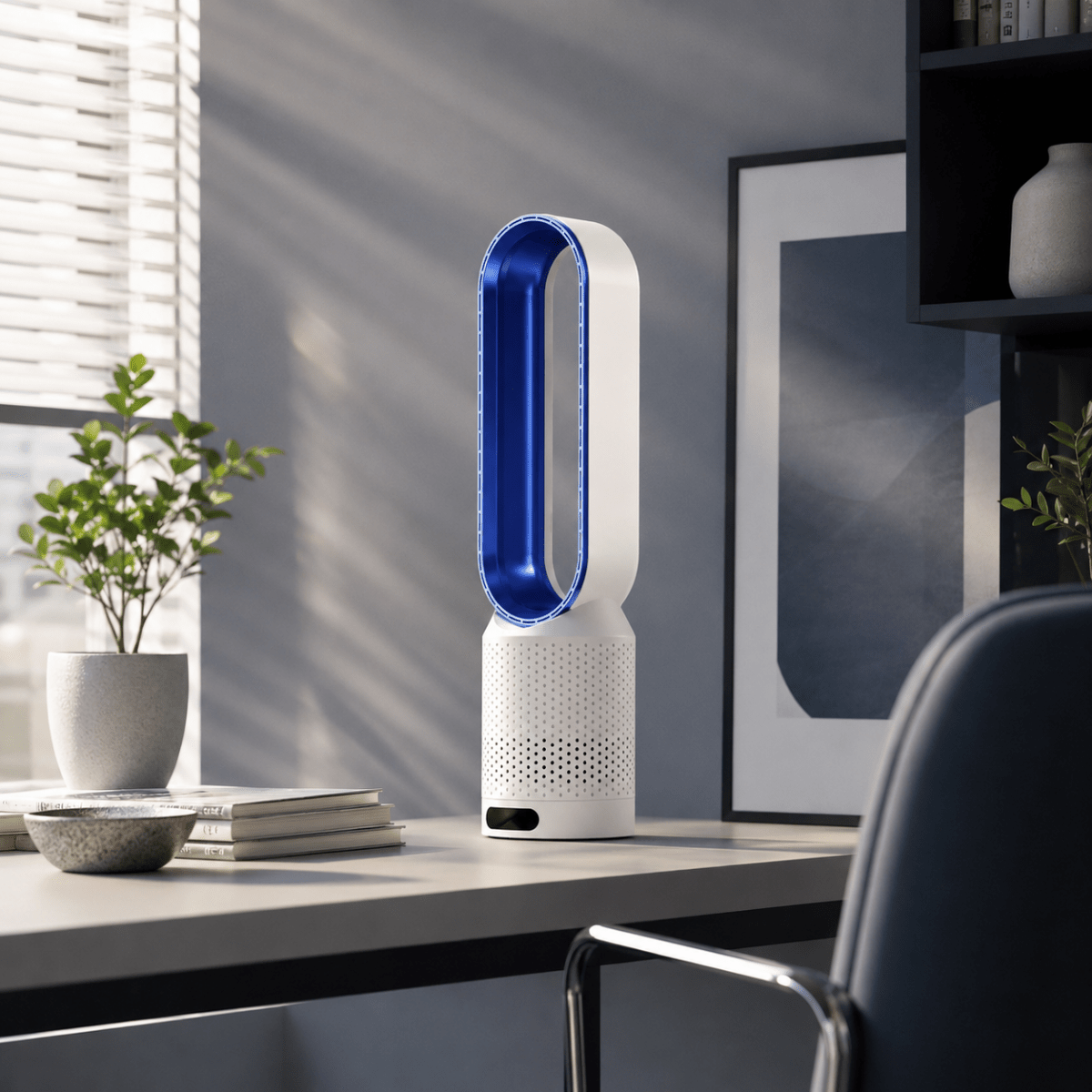 Bladeless Tower Fan with 6 Speed Levels | 90° Oscillation | Quiet Airflow for Living Room, Bedroom & Office