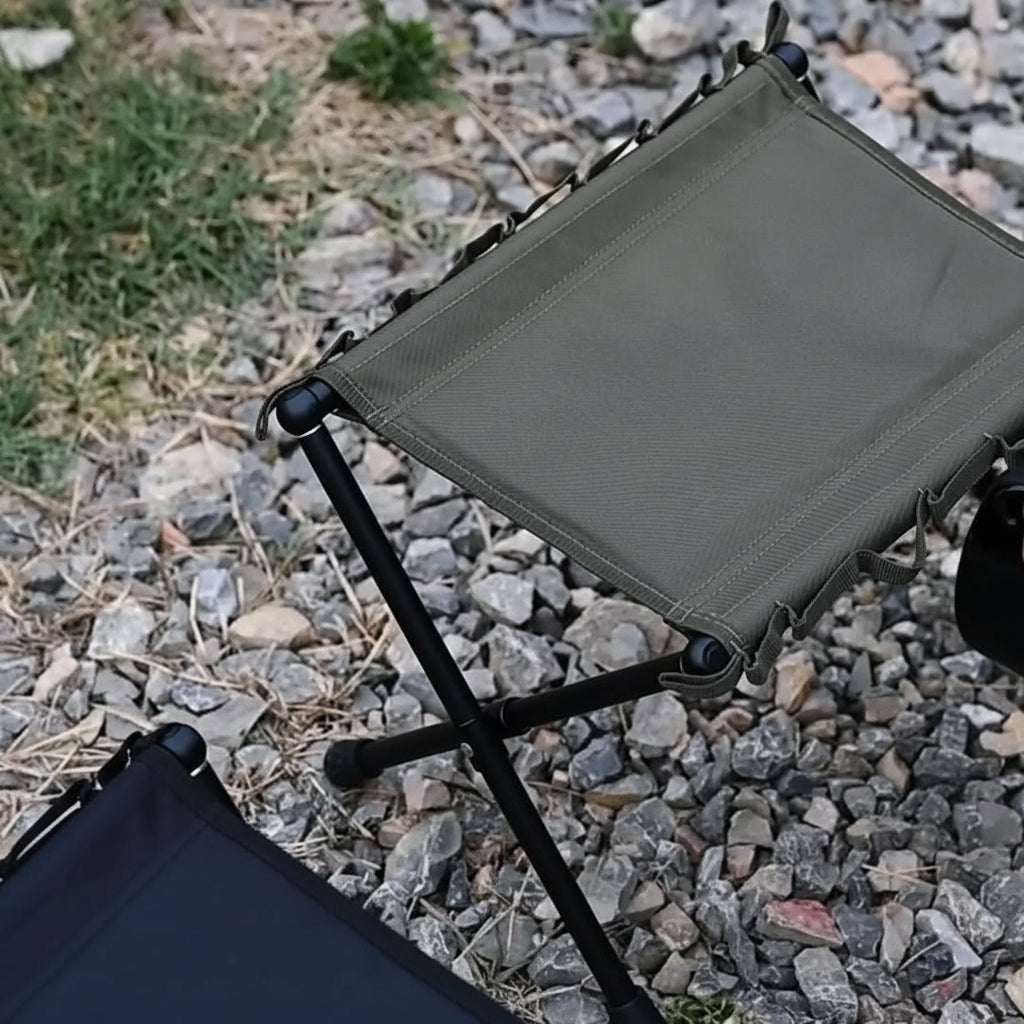 Ultra-Light Folding Camping Stool | Aluminum Alloy Frame, Holds up to 220 lbs | Portable Seat in 3 Color Options