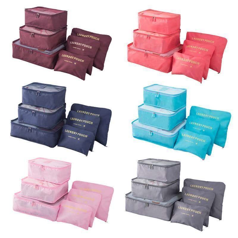 6 Piece Luggage Packing Cubes Set