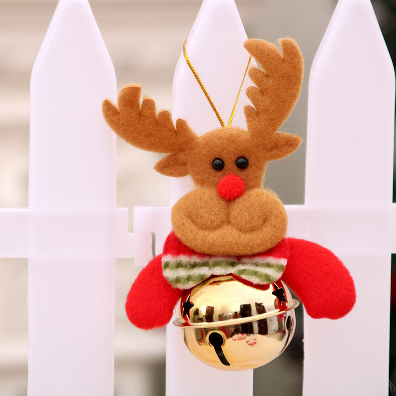 Felt Snowman Door Hanger with a Bell | Colorful Hat and Bow Tie Detail | Christmas Decorations for Doorway and Porch