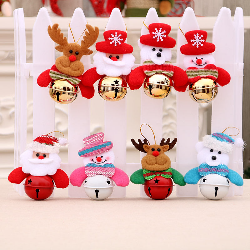 Felt Snowman Door Hanger with a Bell | Colorful Hat and Bow Tie Detail | Christmas Decorations for Doorway and Porch