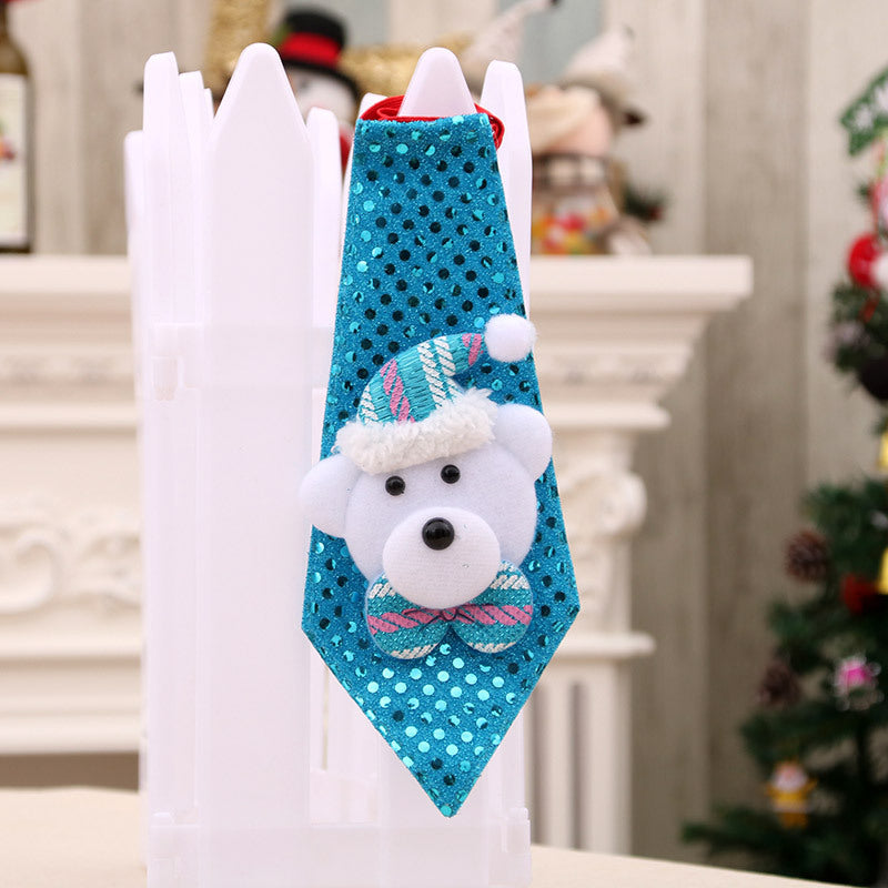 Light Up Santa Tie for Holiday Parties | Playful Novelty Christmas Accessories | Simple On and Off Switch, Flexible Fabric