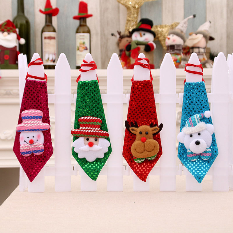 Light Up Santa Tie for Holiday Parties | Playful Novelty Christmas Accessories | Simple On and Off Switch, Flexible Fabric