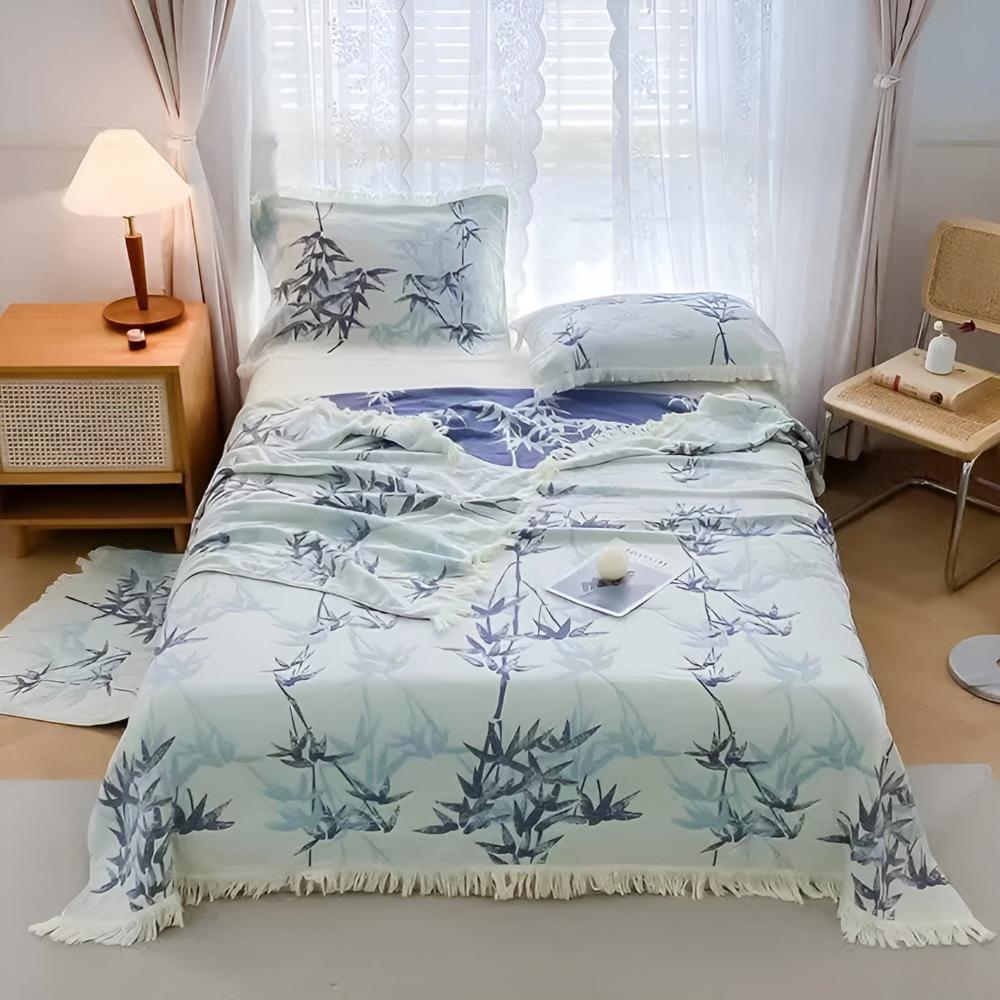 Bamboo Cotton Reversible Jacquard Quilt