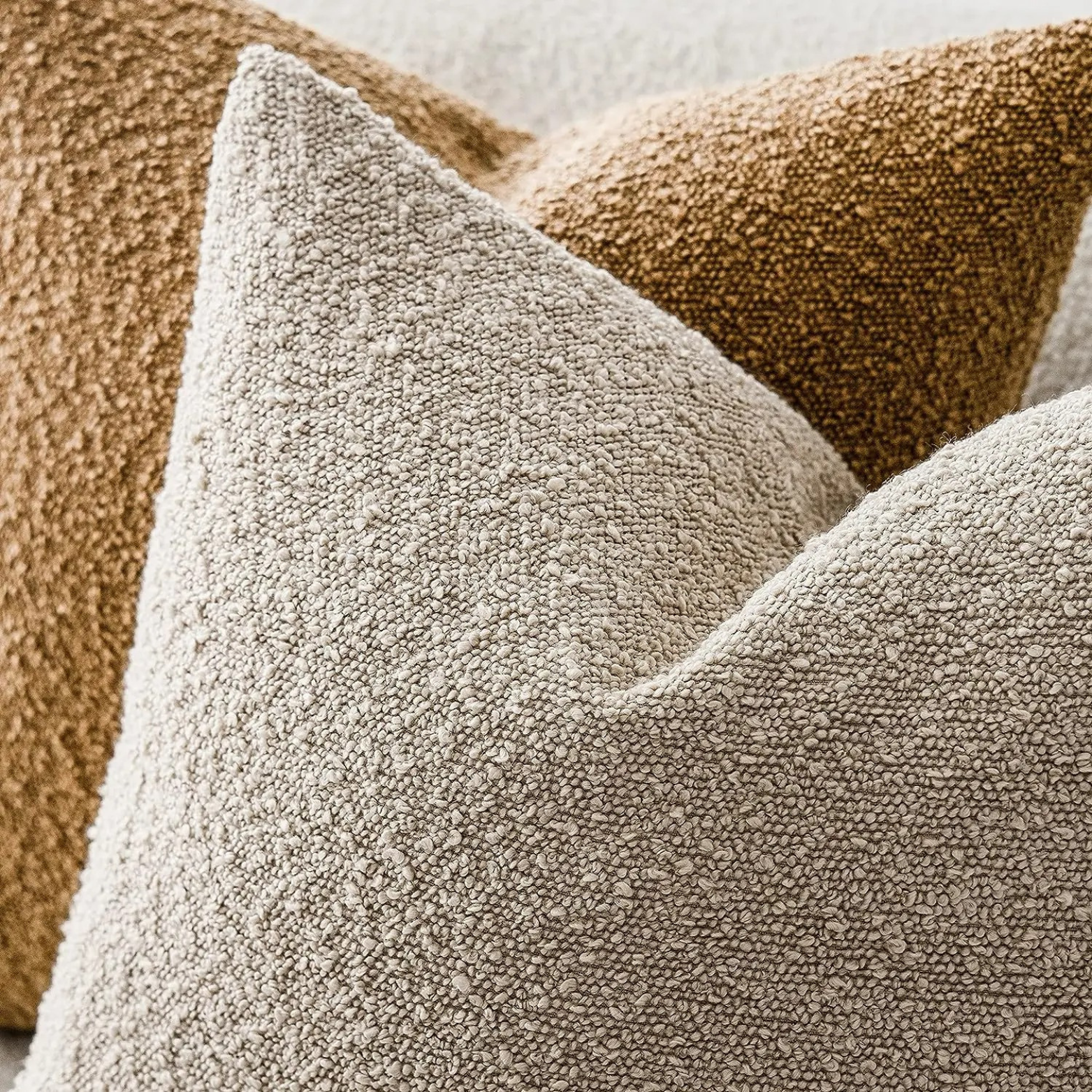 Boucle Cushion Cover 45x45cm Decorative Pillow