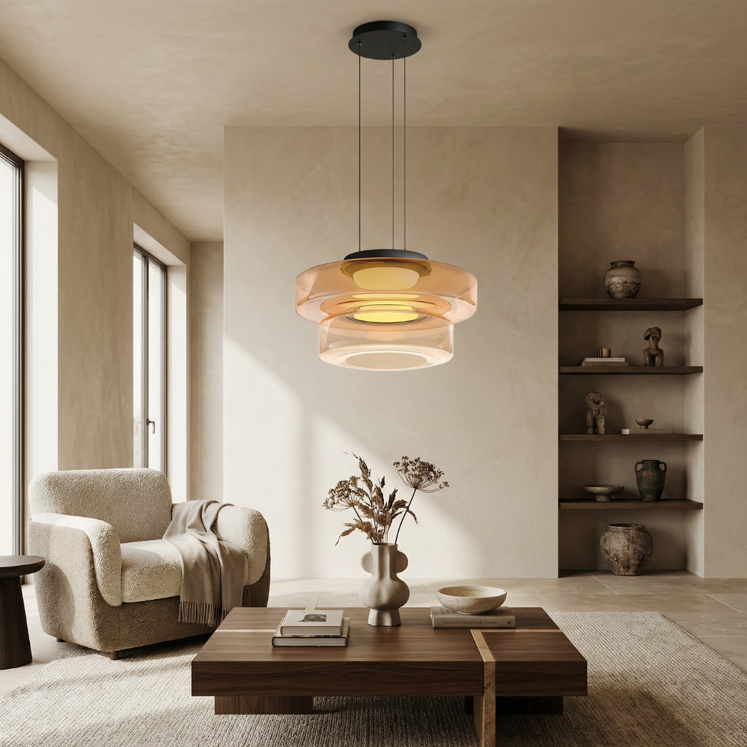 Bauhaus Glass Pendant Light Hanging Lamp