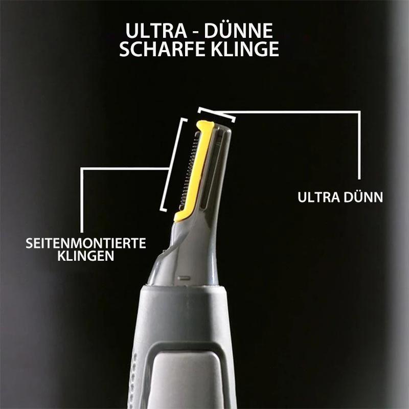 Nose Hair Trimmer with LED Light | Cordless Eyebrow and Ear Detail Shaver | Titanium Coated Stainless Steel Blade