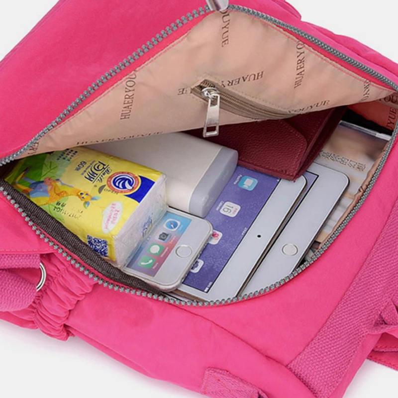 Travel Backpack for Women with Anti Theft Rear Pocket | Zip Main Compartment, Front and Side Pockets | Light Daypack Size