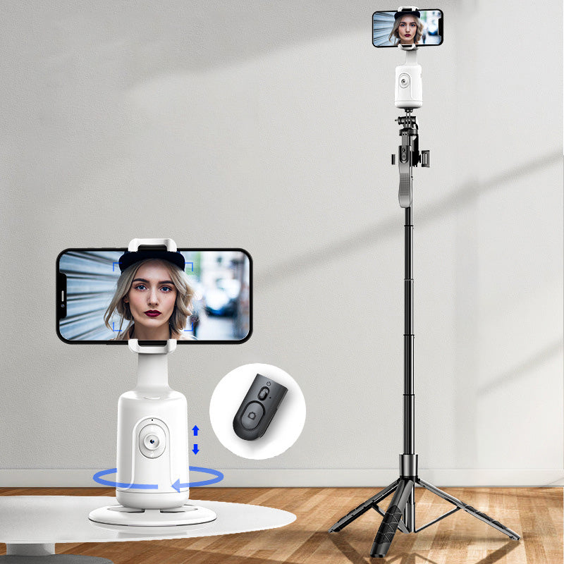 360 Rotation Phone Holder Automatic Face and Object Tracking | Gesture Control to Follow or Pause | Black, White or Pink
