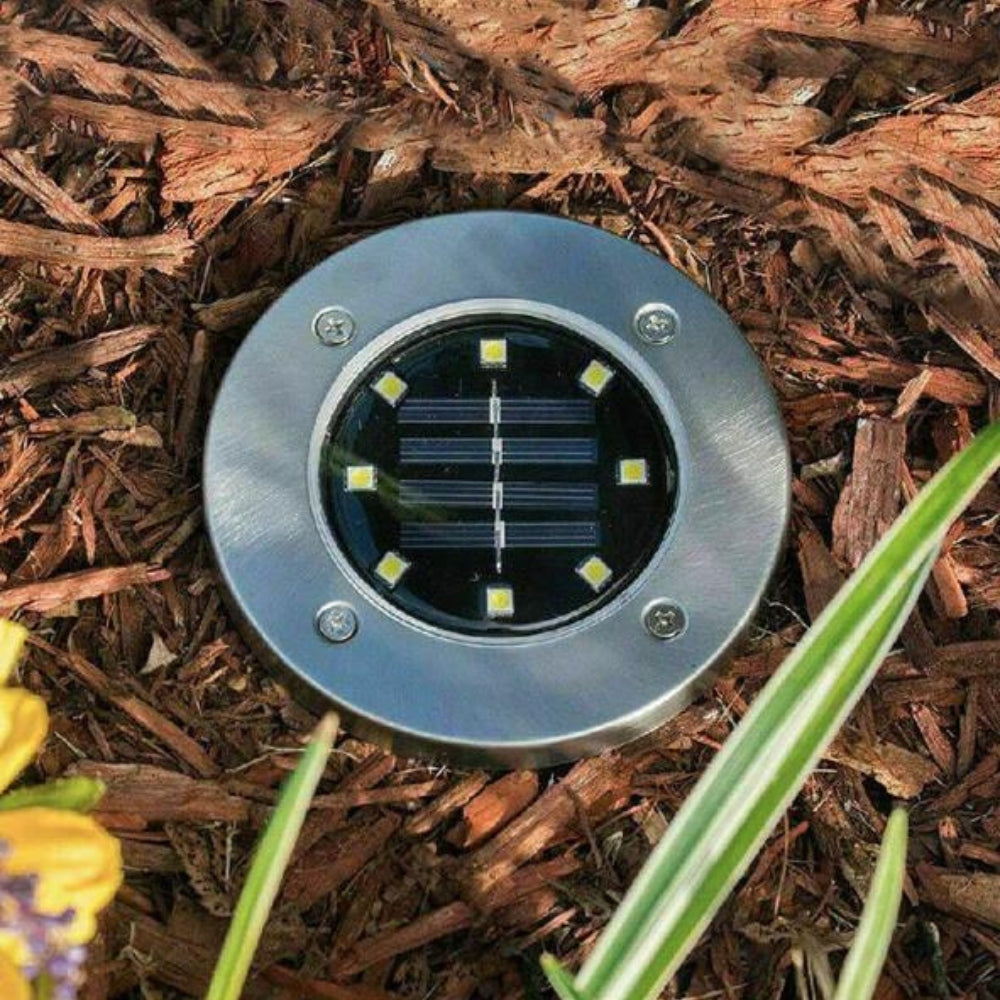 Solar Ground Lights for Paths, Lawns and Flower Beds | Dusk to Dawn Sensor, IP65 Housing | Outdoor Yard Decorations