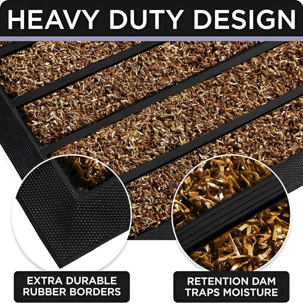 Striped Door Mat Non Slip Entryway