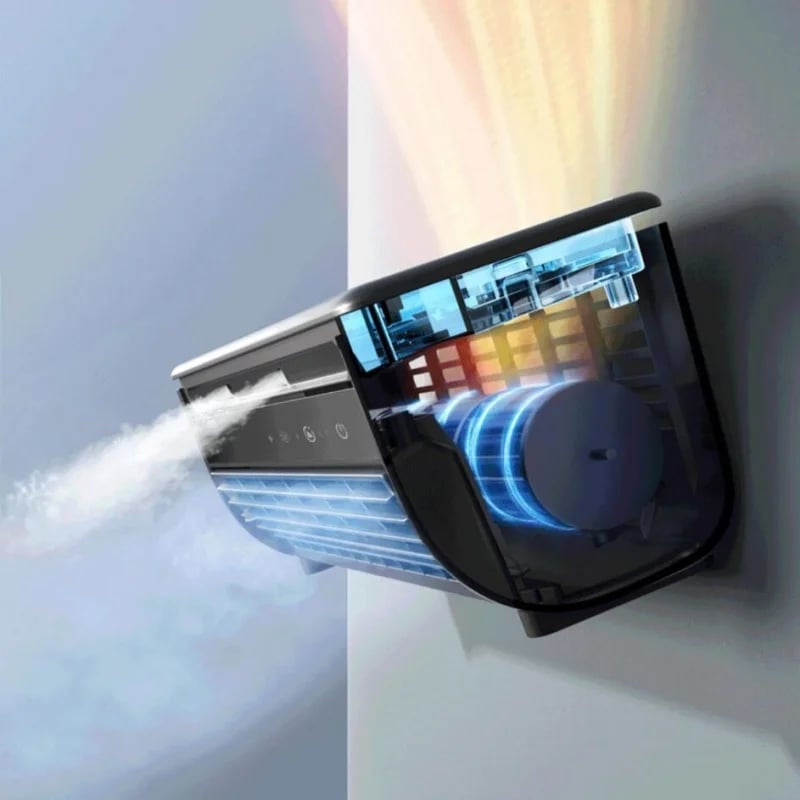 Wireless Rechargeable Air Cooler with Water Tank – Portable Personal Cooling Unit