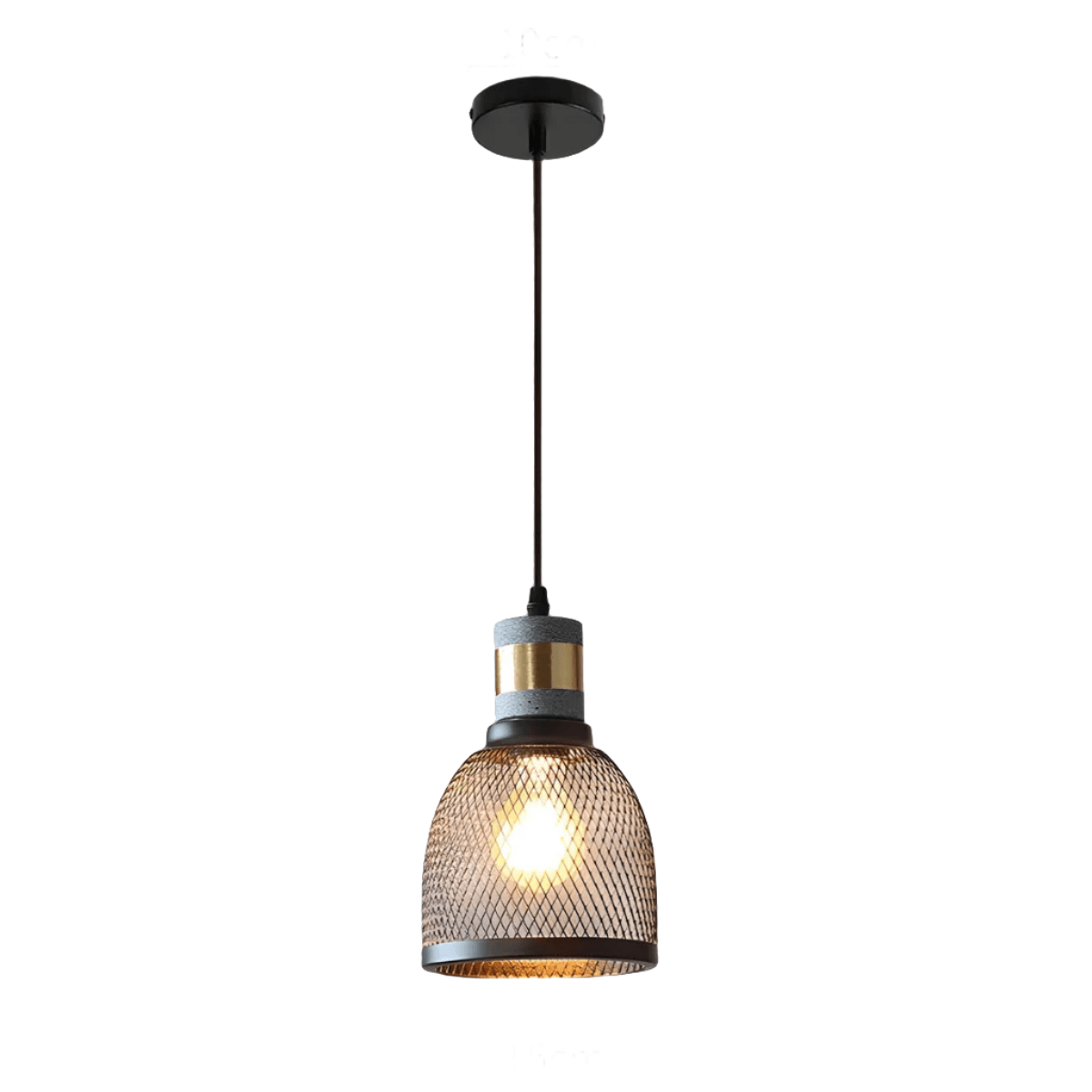 Industrial Loft Pendant Light with Concrete Finish