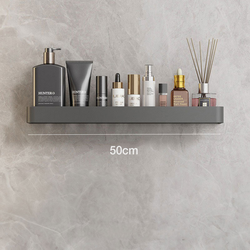 Adhesive Shelves for Bathroom Wall, No Drilling Needed | 30, 40 or 50 cm, Also With a Towel Bar | Screw Hooks and Plugs Included